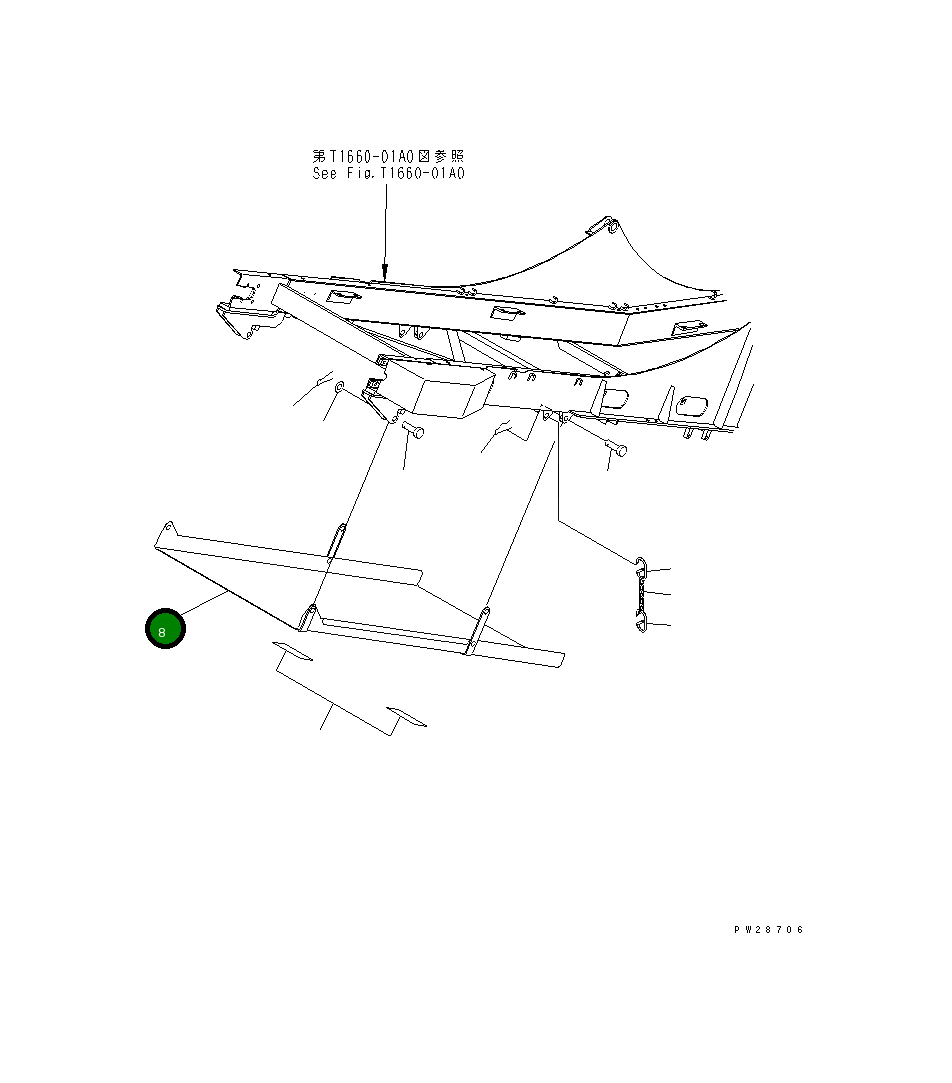 Жёлоб 8298-78-1120 Komatsu