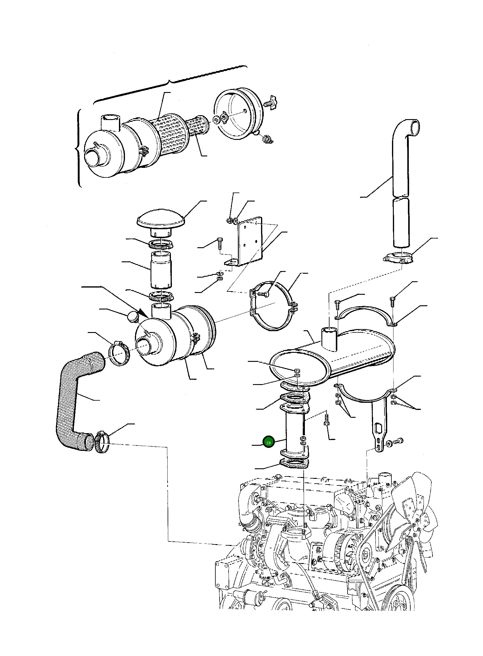 Глушитель 312207070 Komatsu
