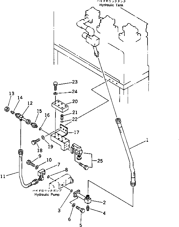 Шланг 07113-00508 Komatsu