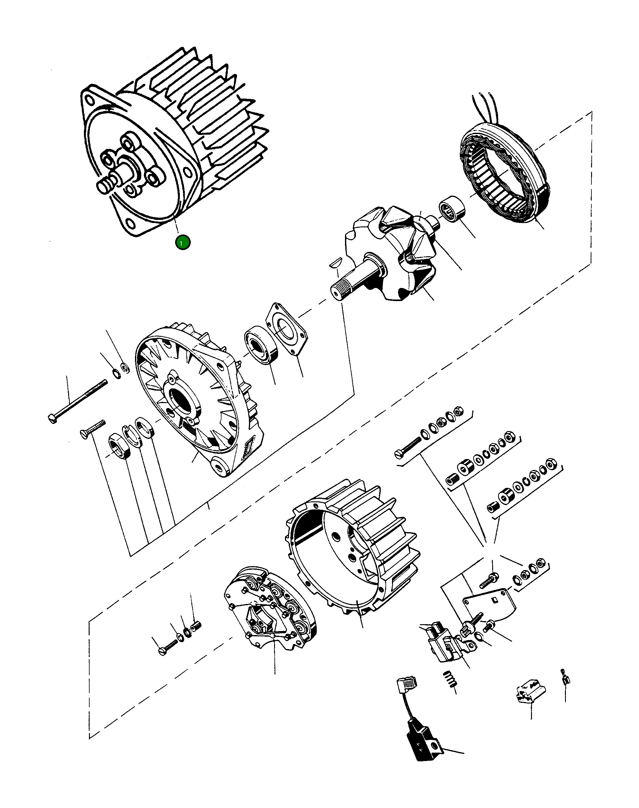Генератор 2862873M91 Komatsu