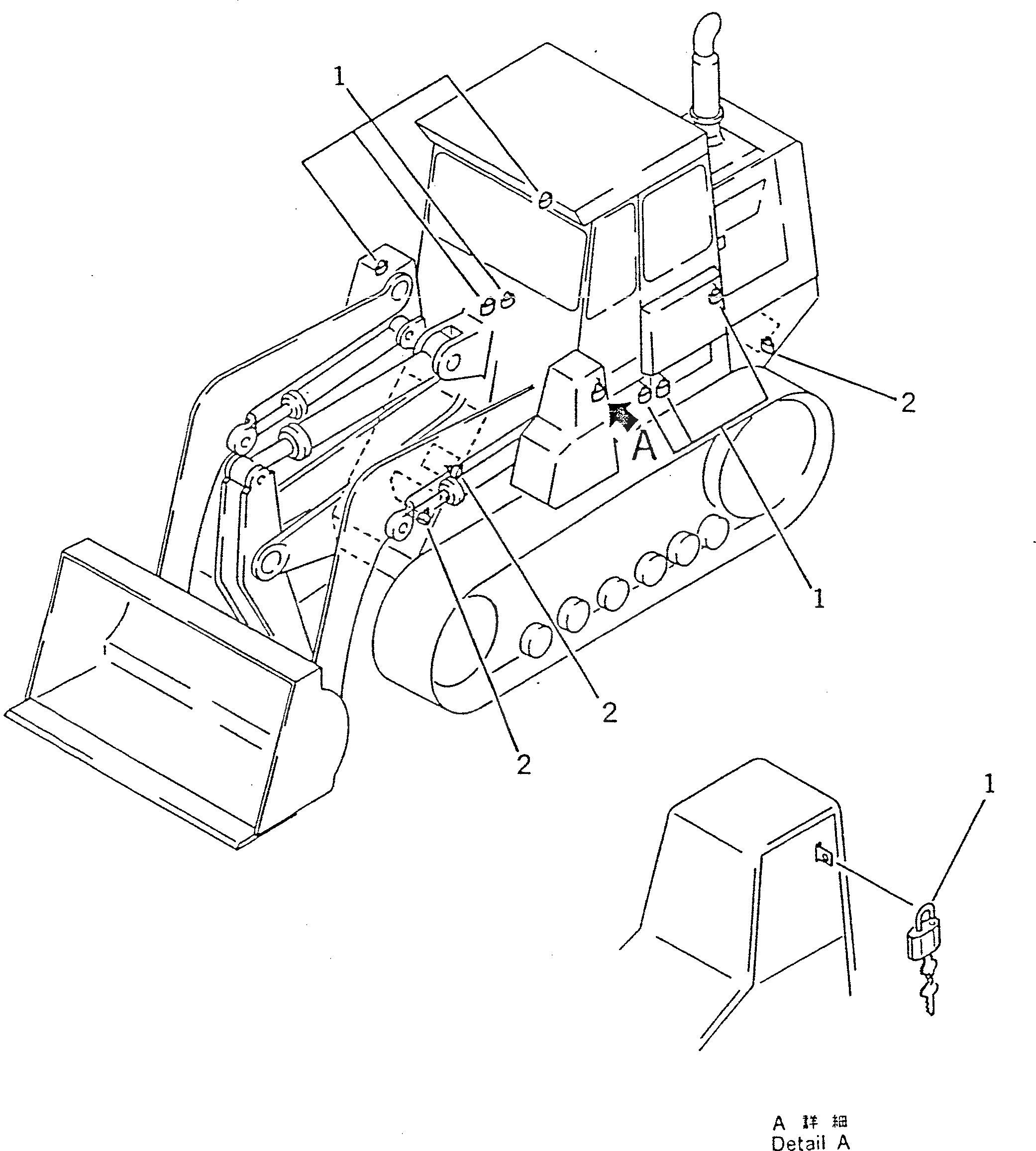 Замок 09460-00008 Komatsu