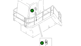 Зеркало 21N-54-32670 Komatsu