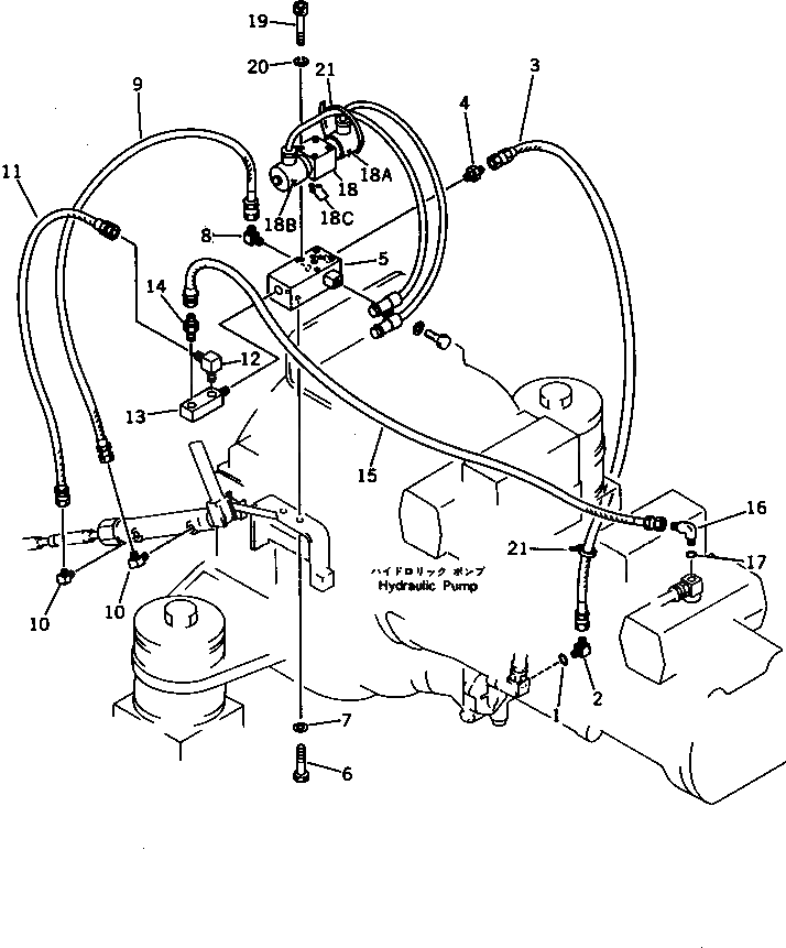 Блок 207-43-34220 Komatsu