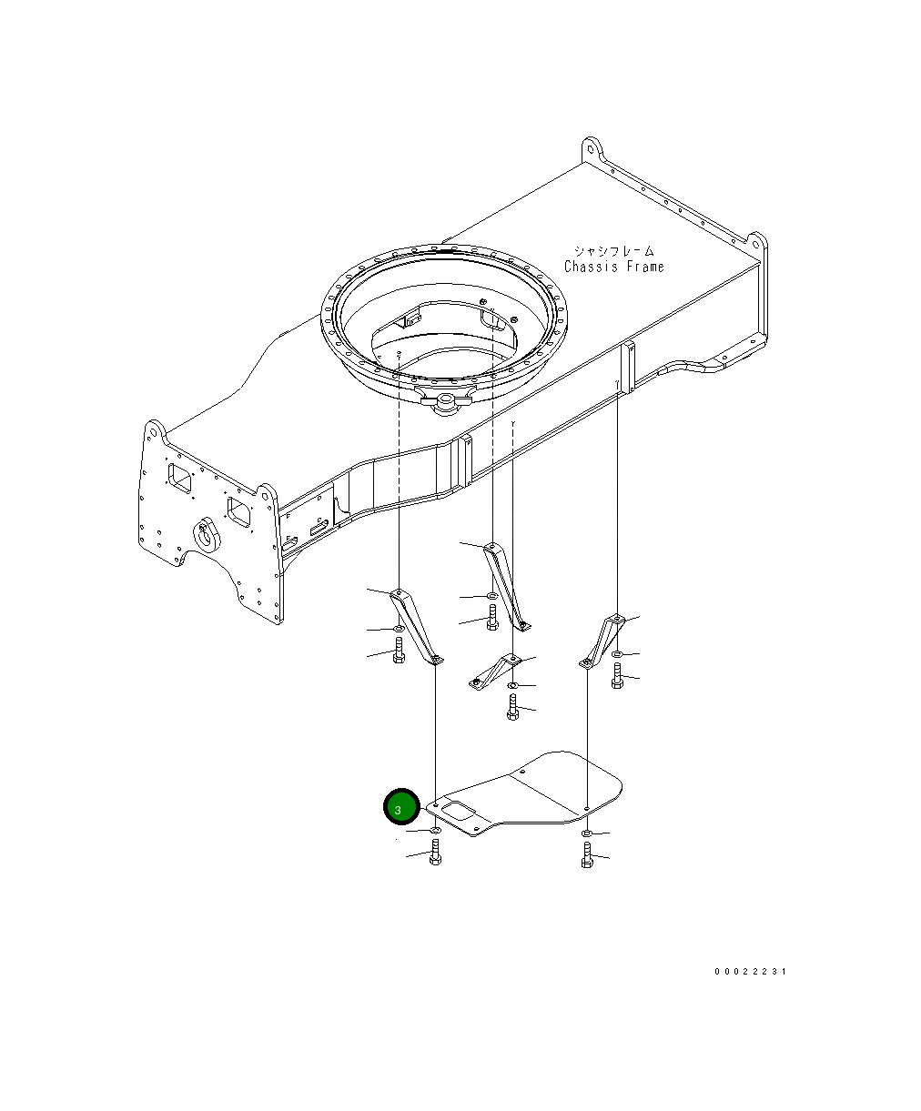Защитный кожух 20G-47-31240 Komatsu
