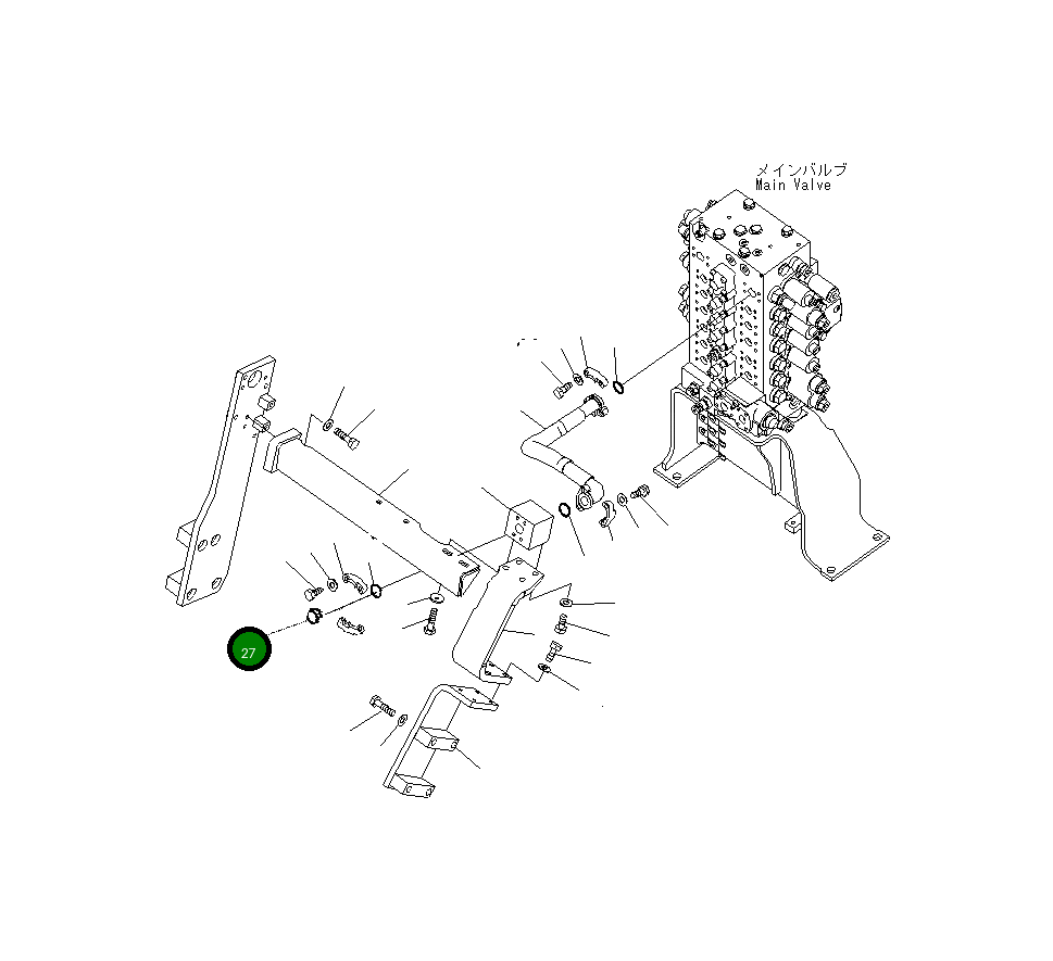 Головка 07379-11000 Komatsu