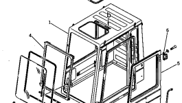 Кабина 205-54-73230 Komatsu
