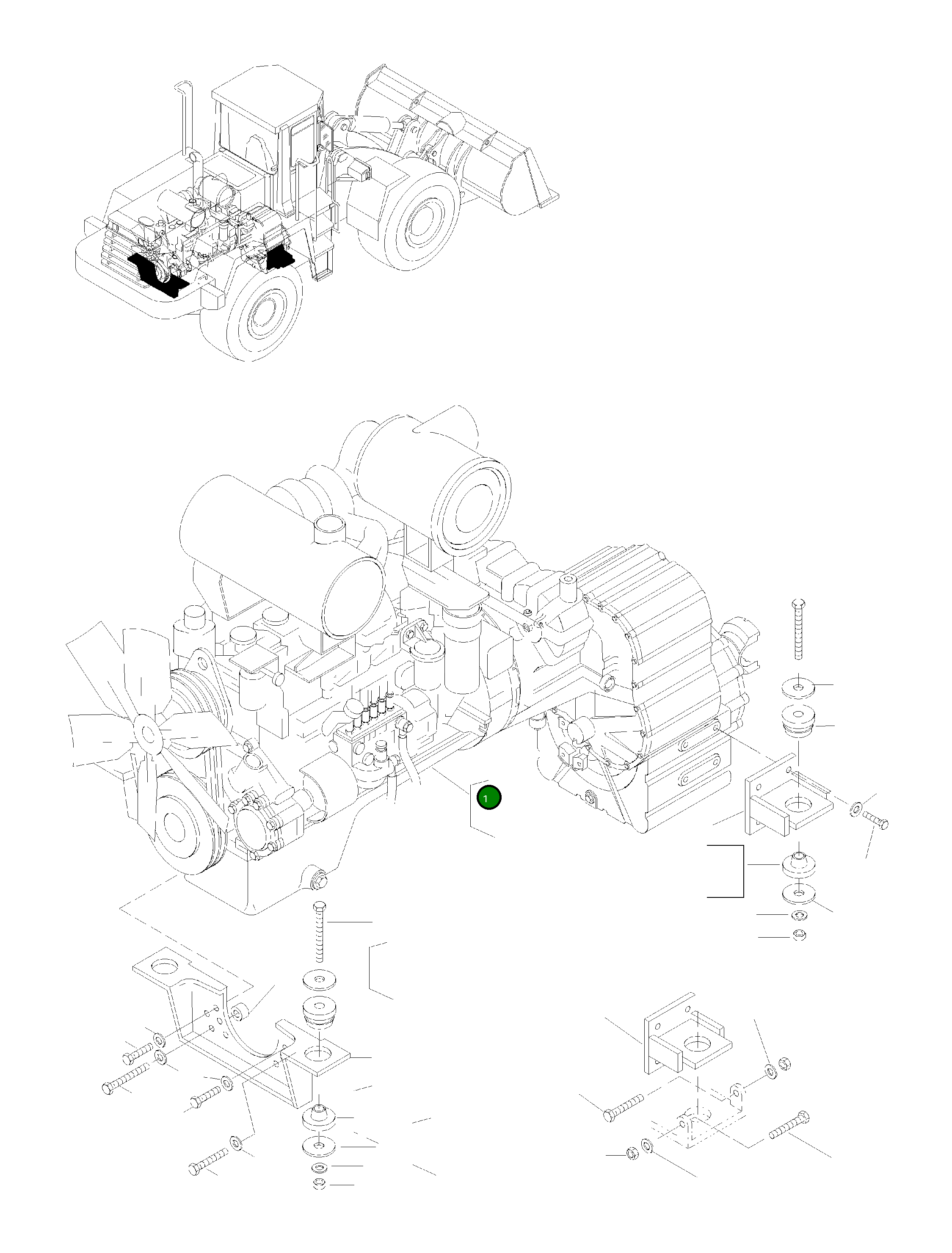 Двигатель 615E-17-HH50 Komatsu