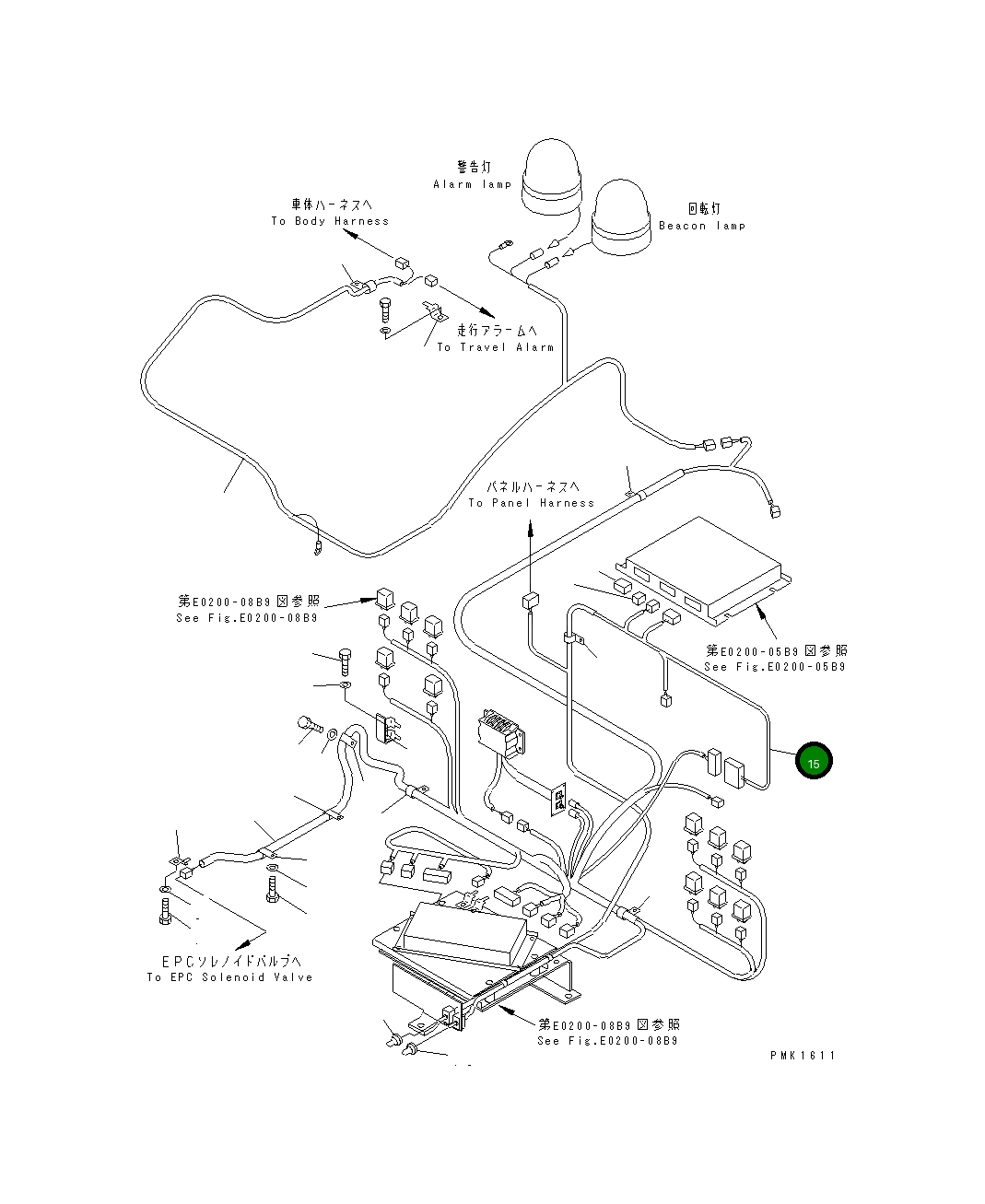 Жгут проводов 20Y-06-26151 Komatsu