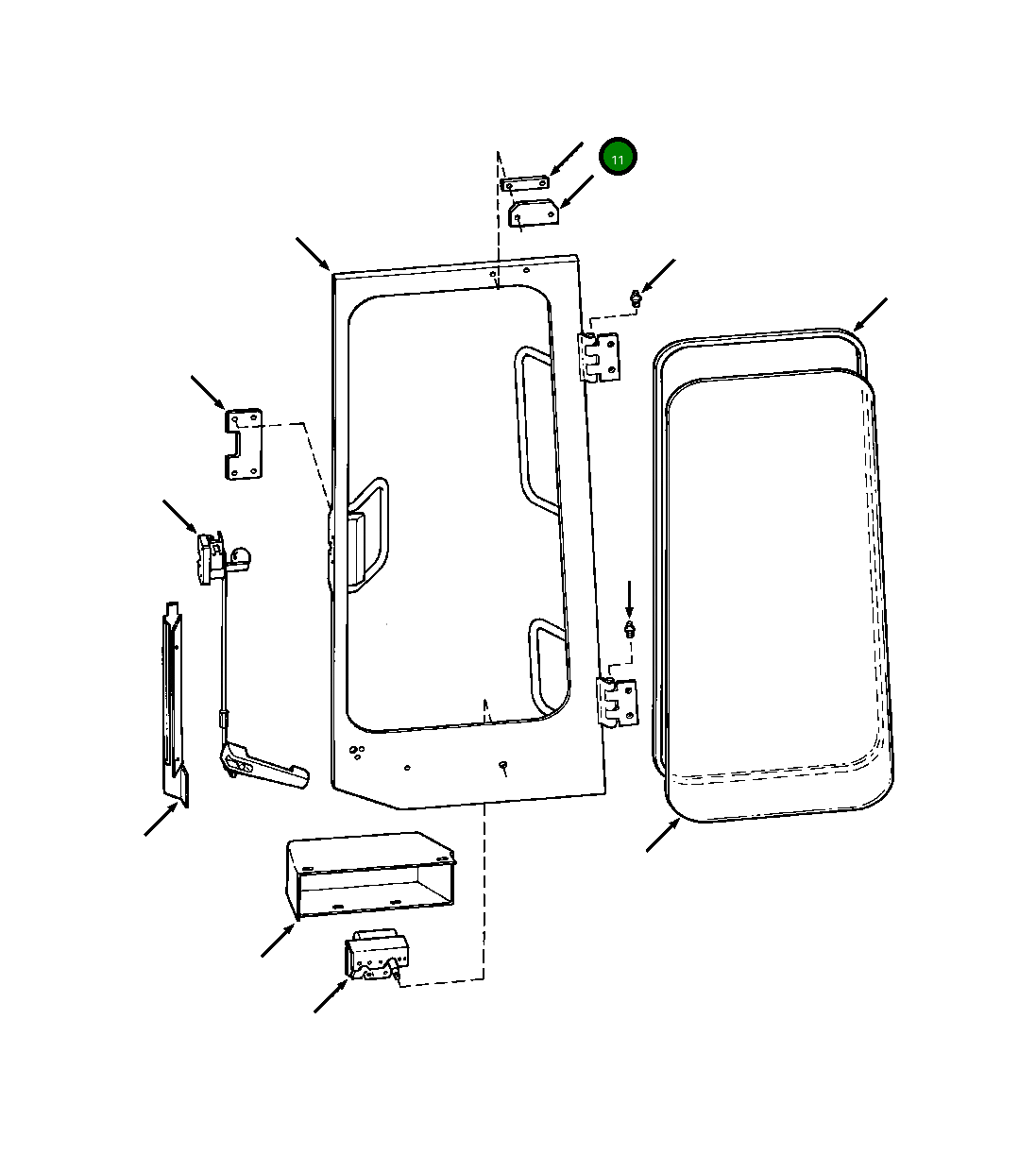 Блок стопорной пластины 1300 551 H1 Komatsu