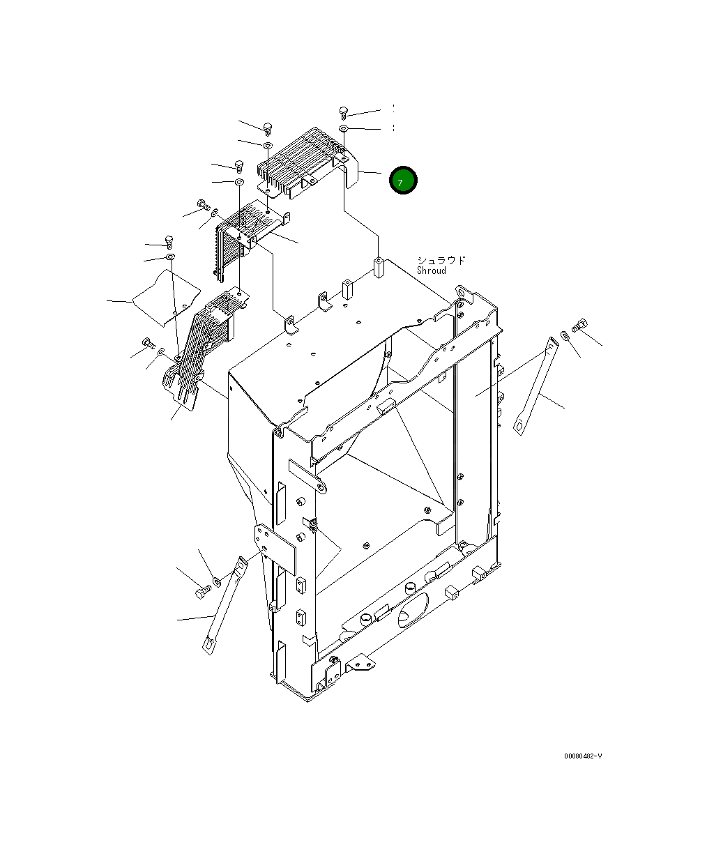 Защитный кожух 205-03-33431 Komatsu