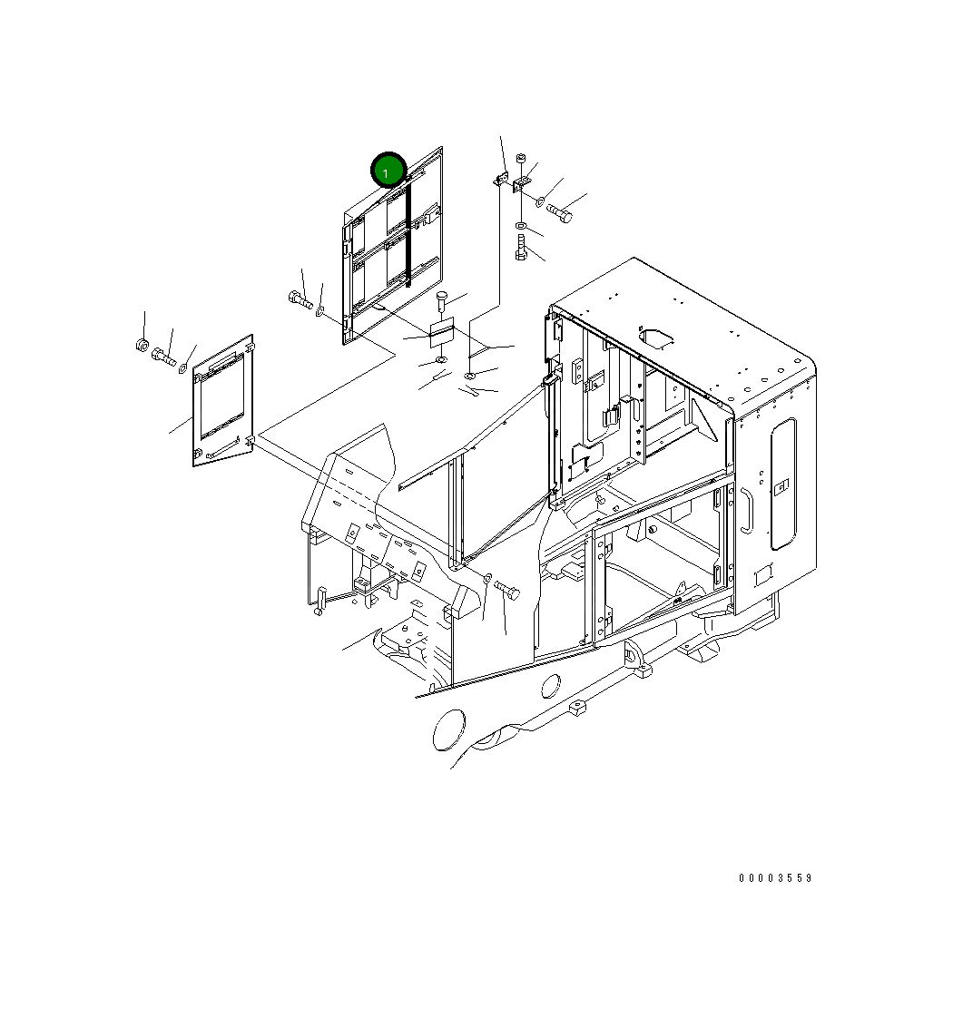 Дверь 427-Z90-3640 Komatsu