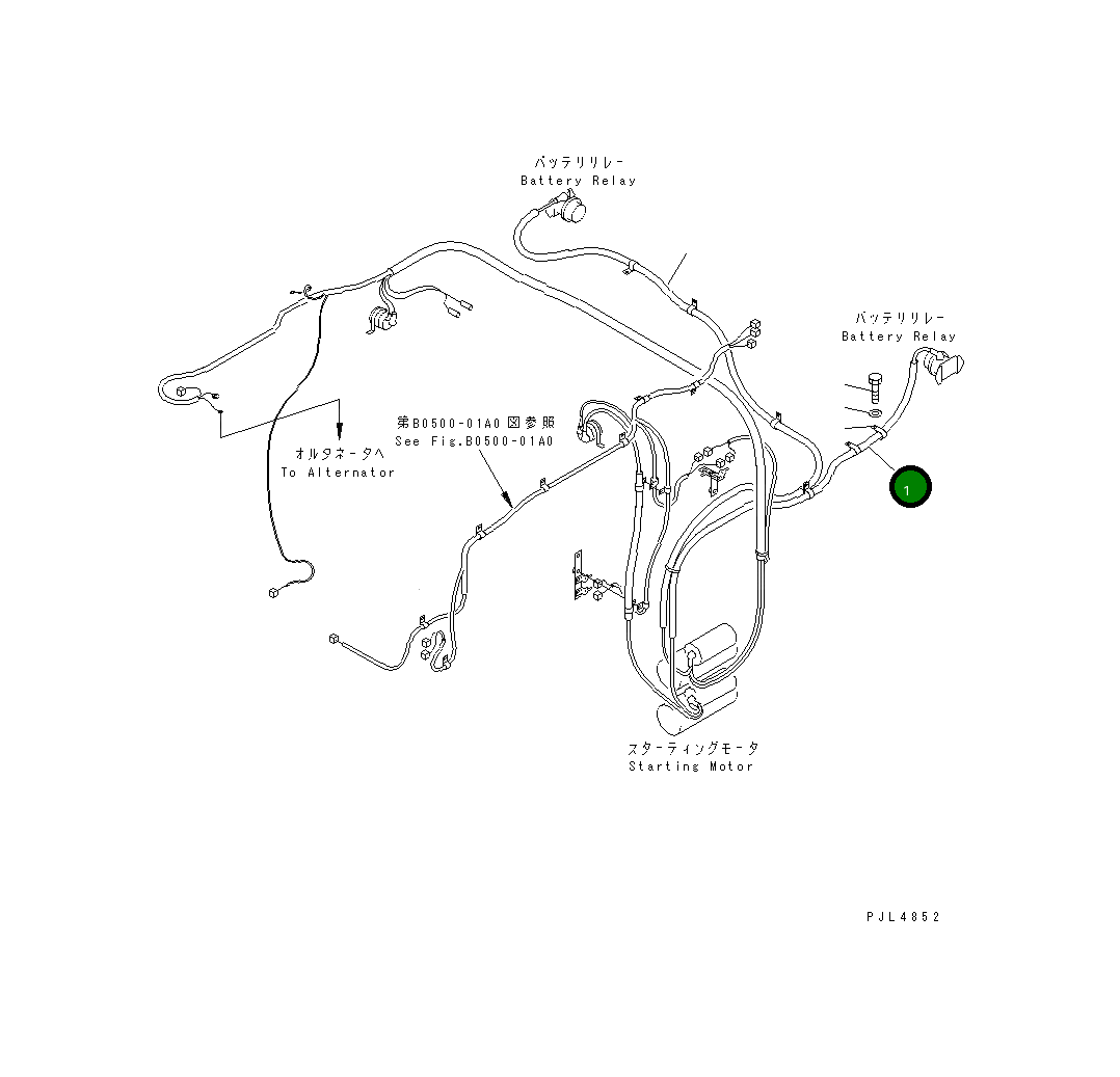 Жгут проводов 198-06-51230 Komatsu