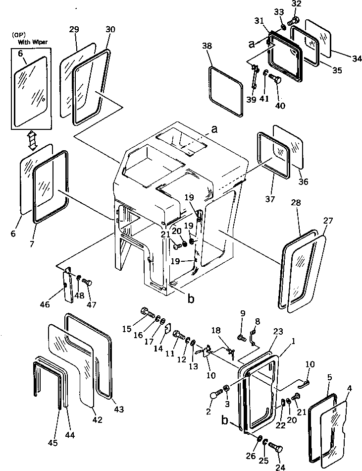 Дверь 196-911-2521 Komatsu