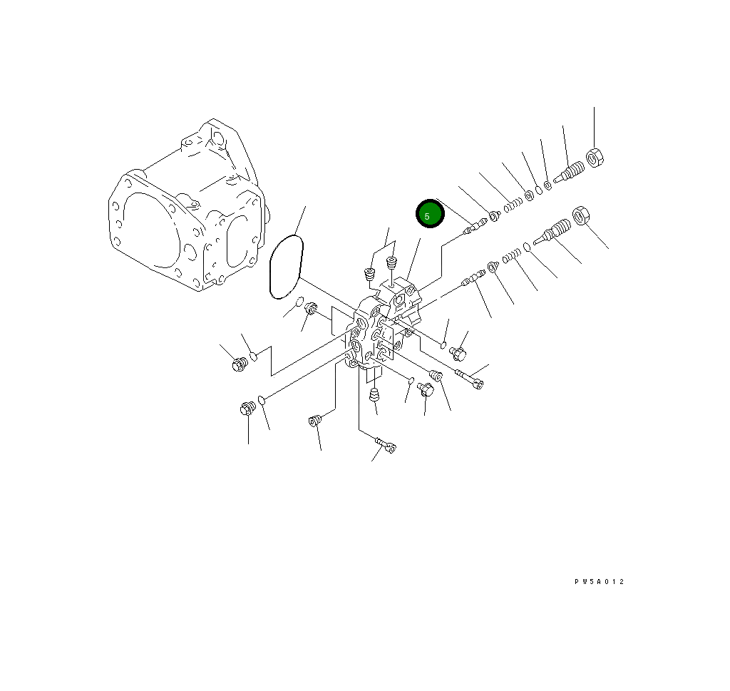 Золотник 708-1L-25222 Komatsu