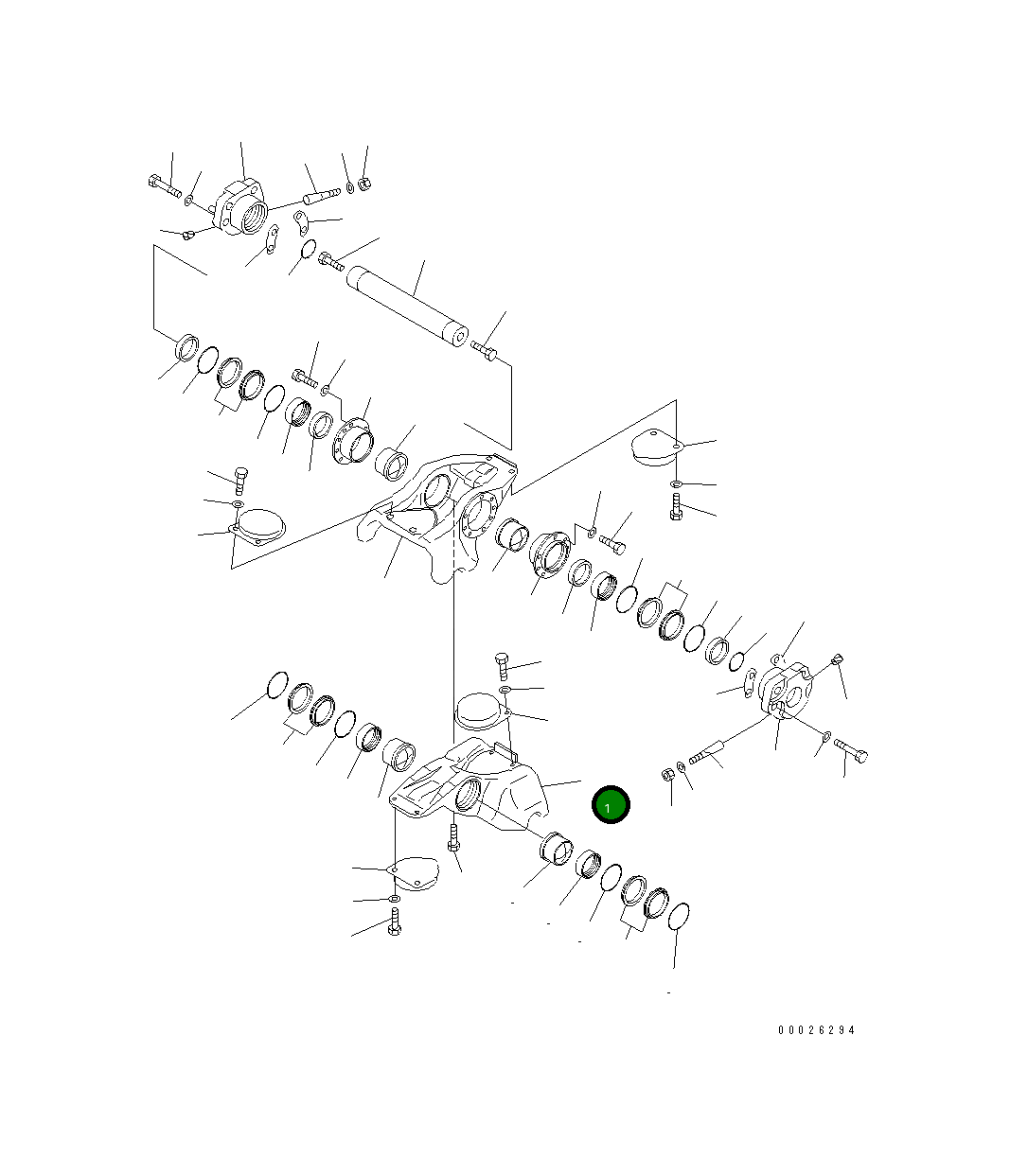 Балансирная тележка 19M-30-16521 Komatsu