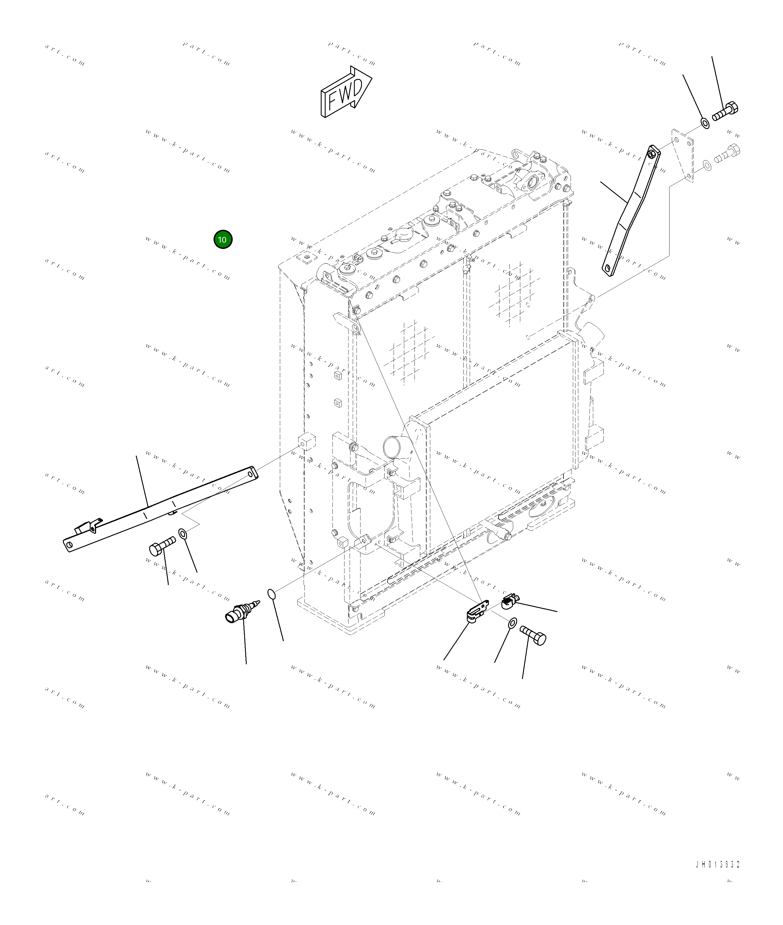 Датчик 20Y-97-96191 Komatsu