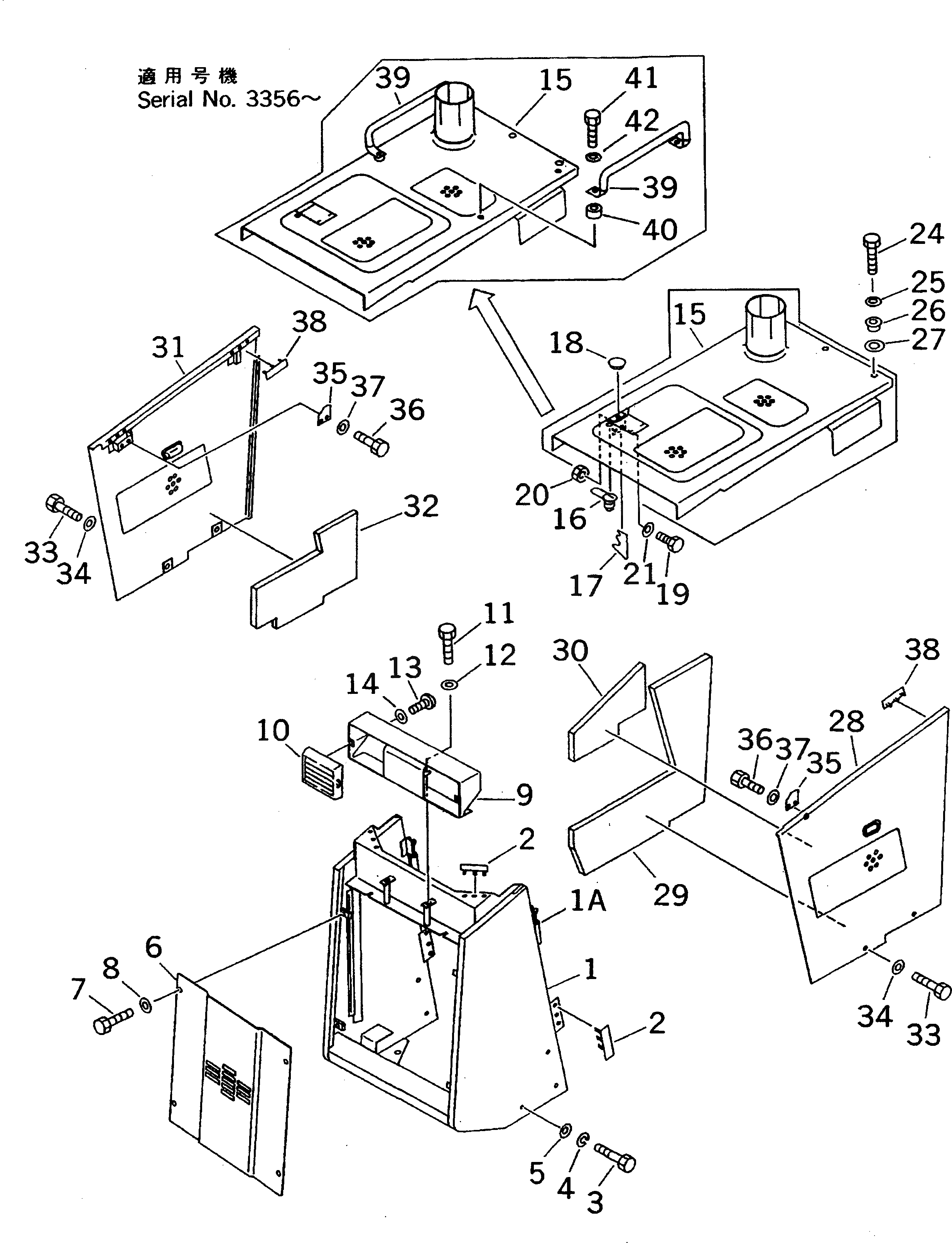 Капот 114-54-48770 Komatsu