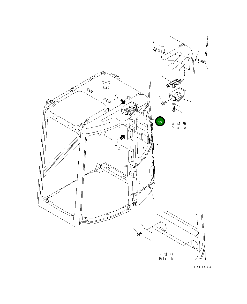Жгут проводов 21W-54-38490 Komatsu
