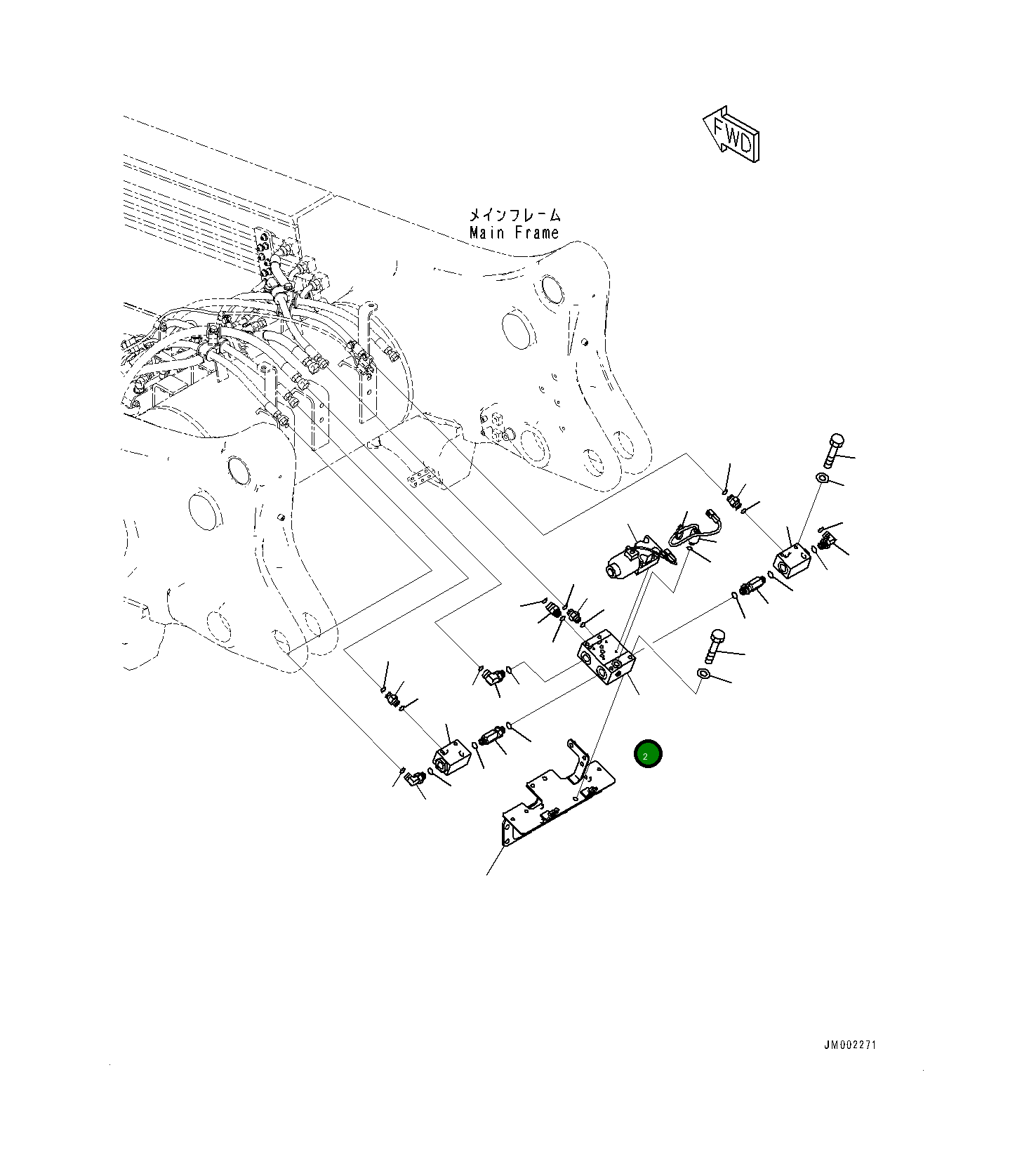 Блок 561-88-86741 Komatsu