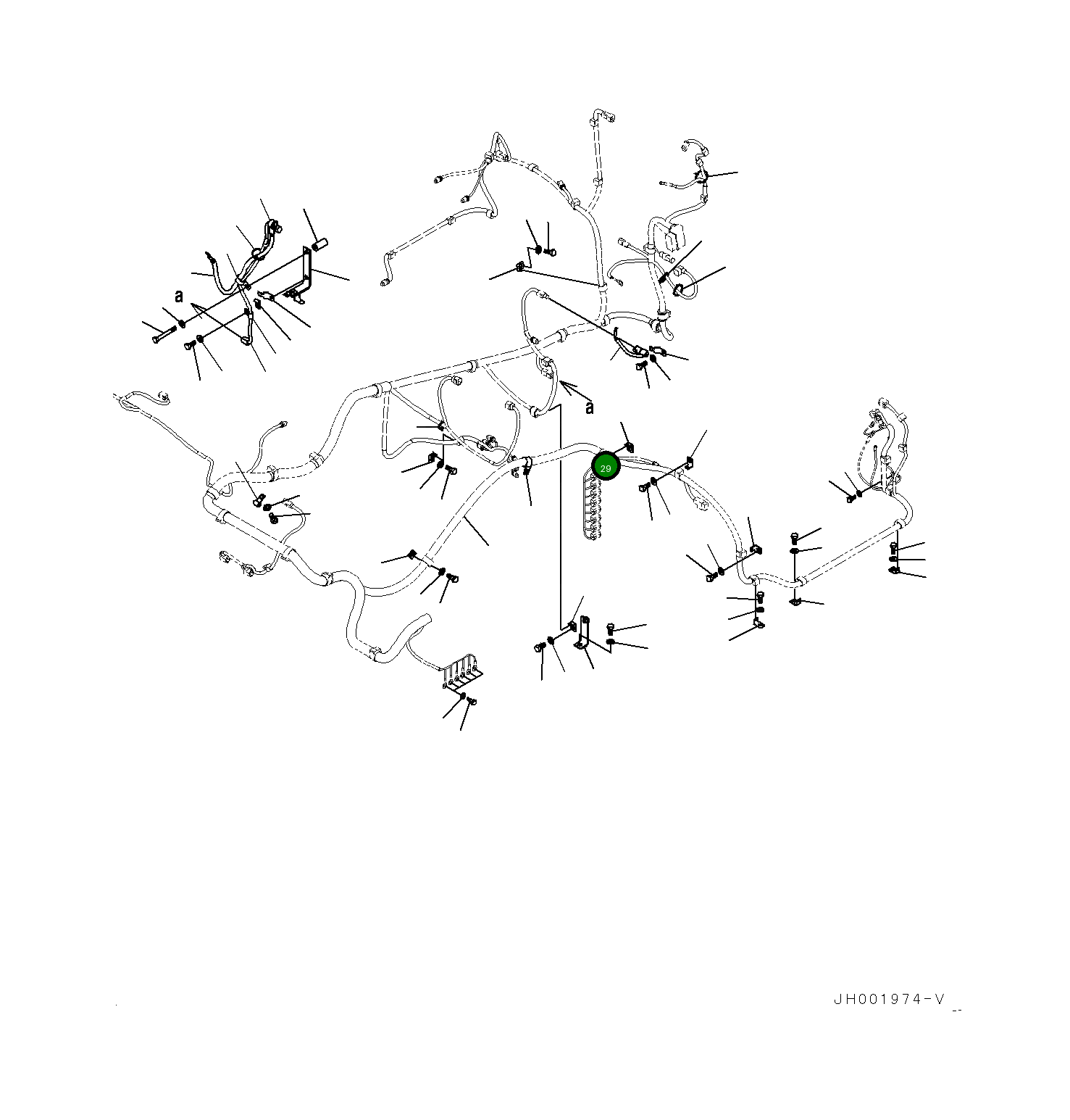 Кабель 20Y-06-31631 Komatsu
