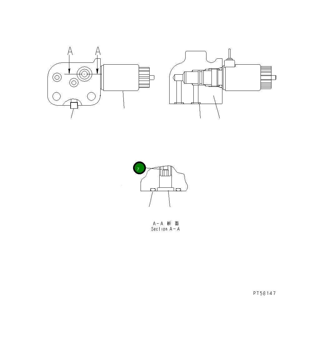 Дроссель DC7843076000 Komatsu