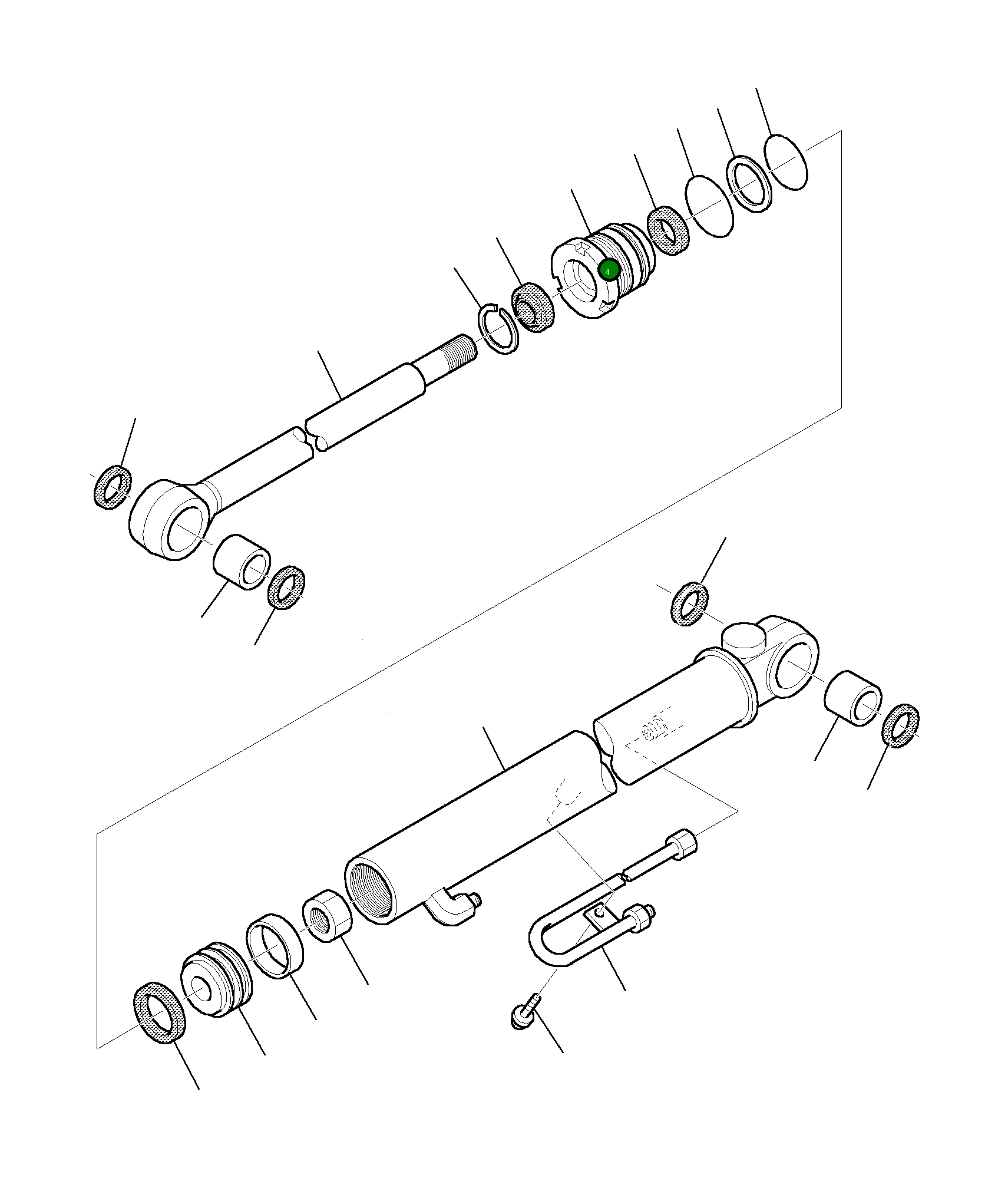 Головка блока цилиндров 3F0588606 Komatsu