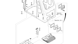 Кабина 2623-1268F1L Komatsu