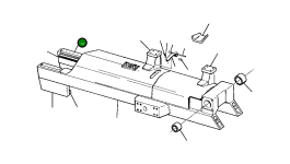 Горизонтальная направляющая переднего направляющего колеса 740 206 C1 Komatsu