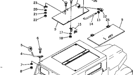 Капот 266-10-45102 Komatsu