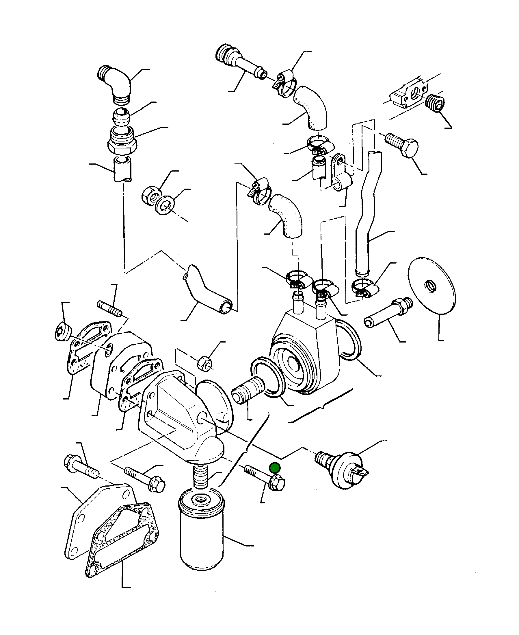 Головка фильтра P3773K808 Komatsu