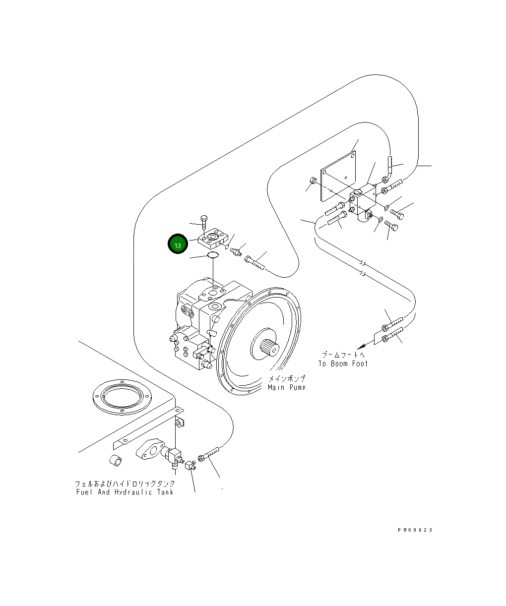 Блок 20G-62-K8281 Komatsu