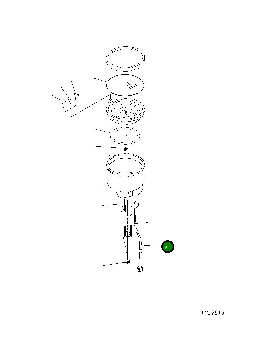 Жгут проводов YZ762526-570 Komatsu