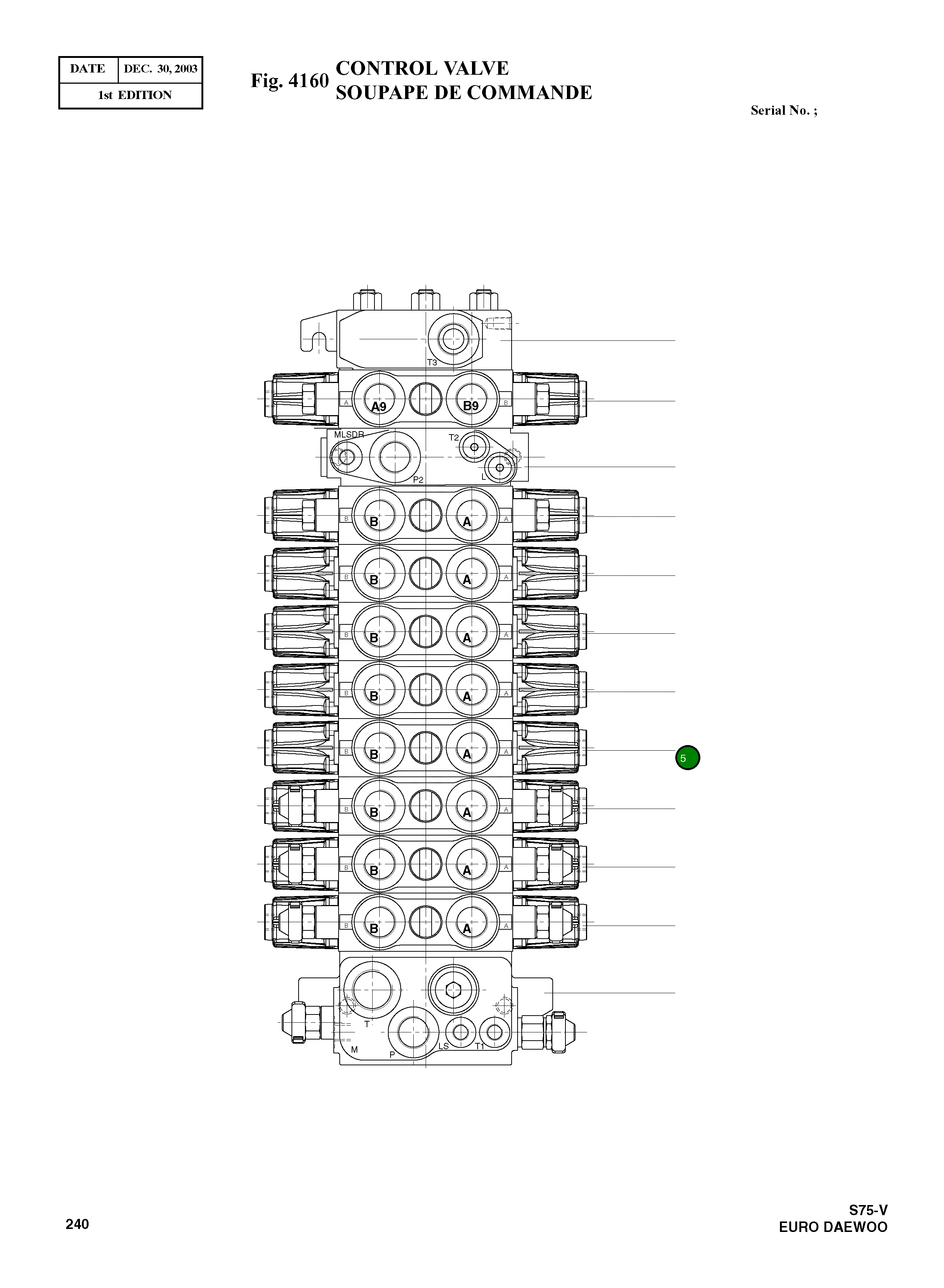 Блок бульдозера 08401484 Komatsu