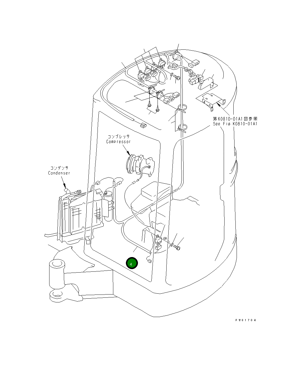 Жгут проводов YM172164-16710 Komatsu