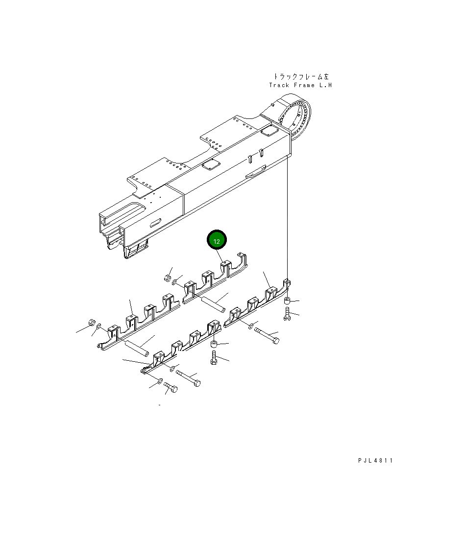 Защитный кожух 21N-30-32281 Komatsu