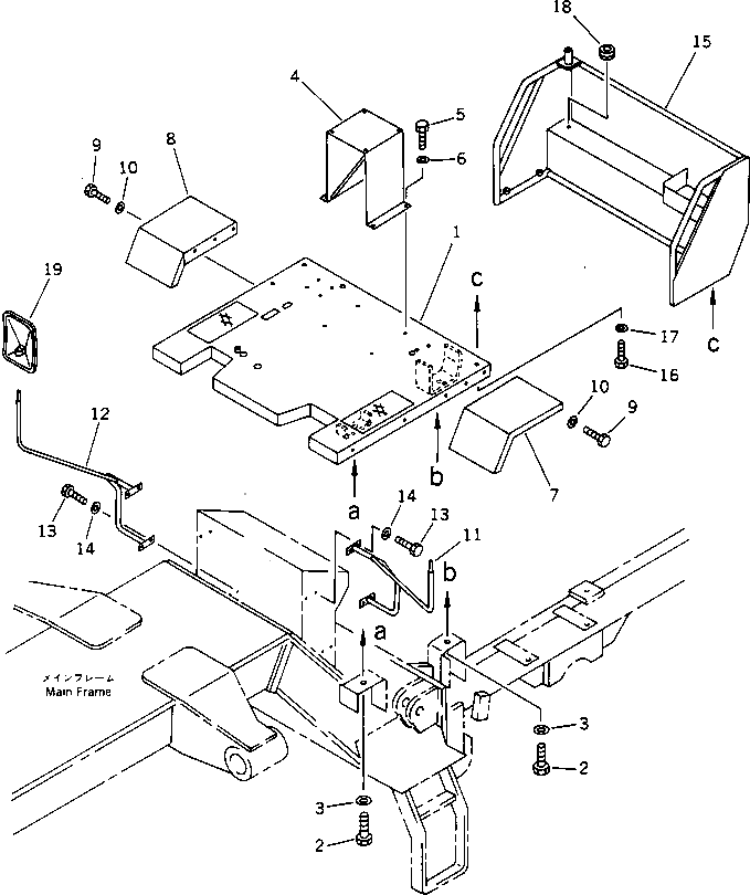 Кронштейн 262-54-51121 Komatsu
