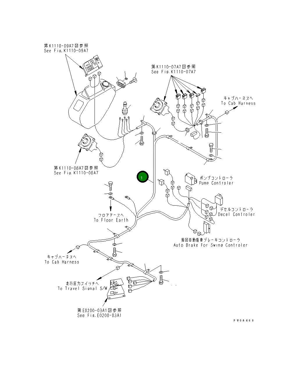 Жгут проводов 22B-06-13210 Komatsu