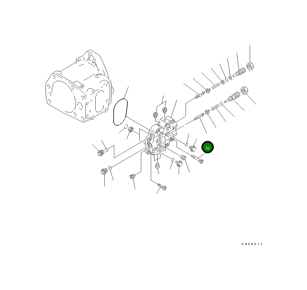 Золотник 708-1L-25620 Komatsu