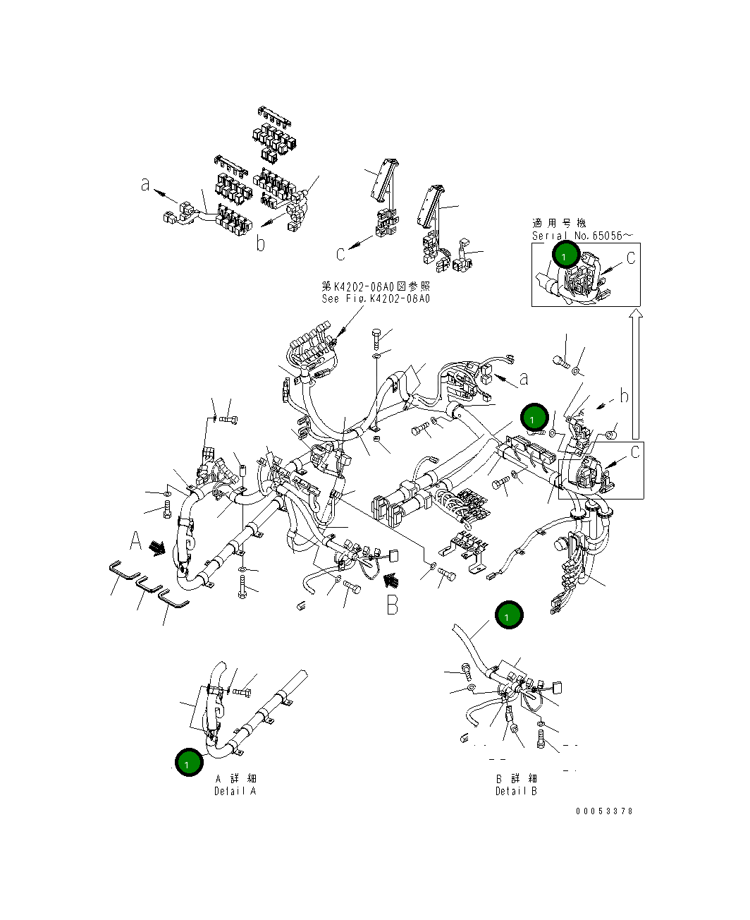 Жгут проводов 421-06-45110 Komatsu
