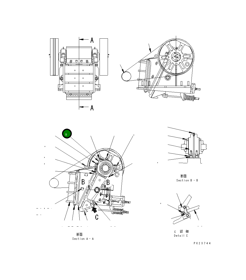 Вкладыш KHJC-62202-1 Komatsu
