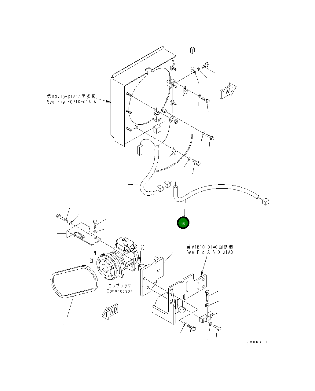 Жгут проводов 12G-Z11-1740 Komatsu