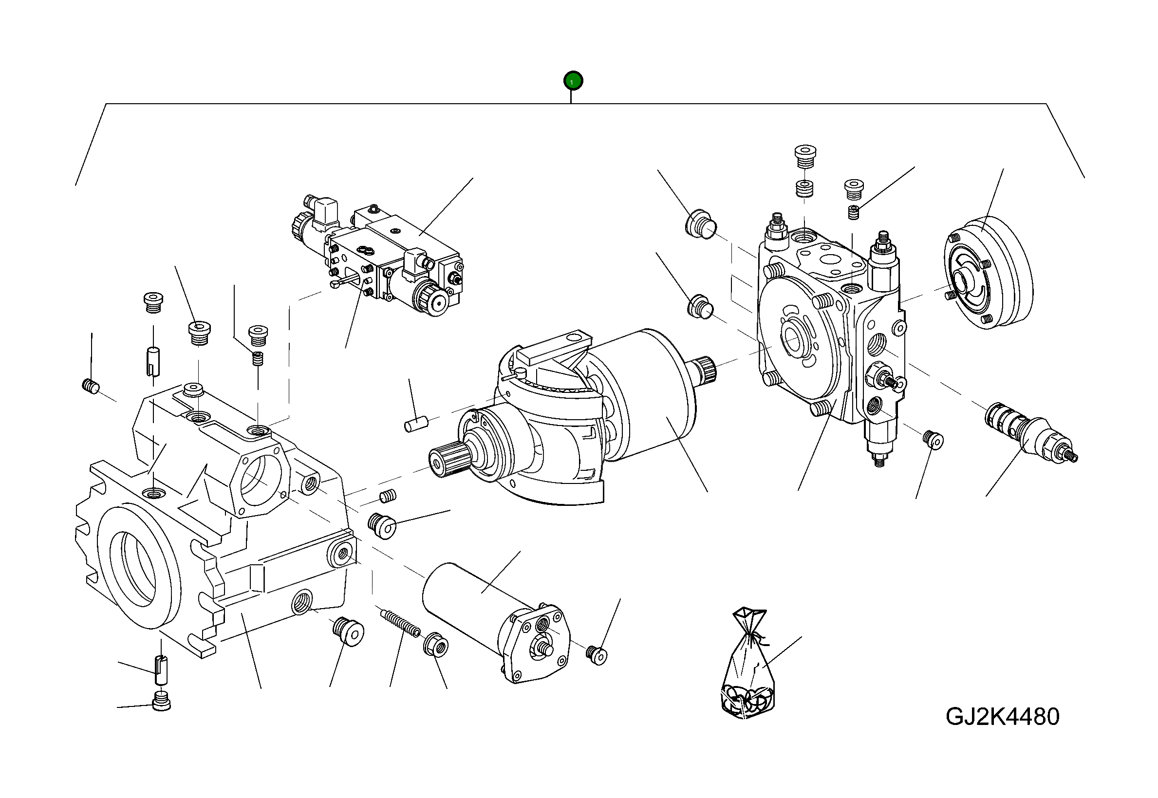 Гидравлический насос 42W-17-21100 Komatsu