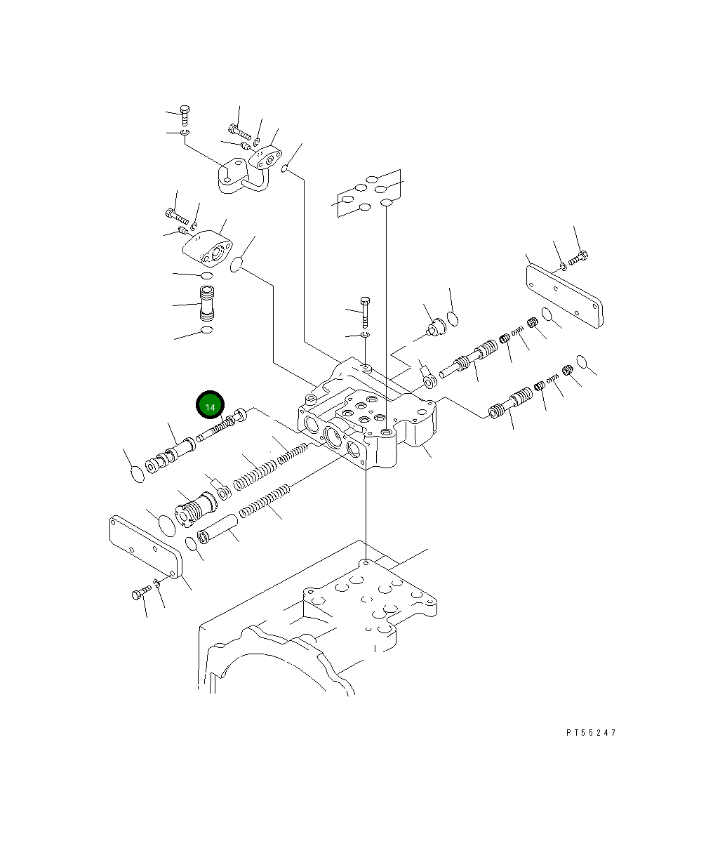 Золотник 234-15-25520 Komatsu