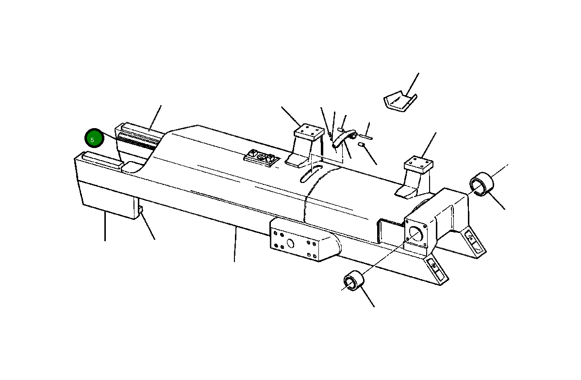Вертикальная направляющая переднего направляющего колеса 740 203 C91 Komatsu