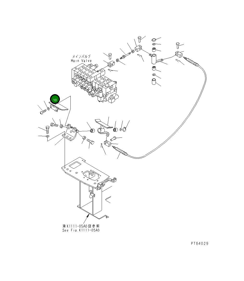 Замок 22L-43-11541 Komatsu