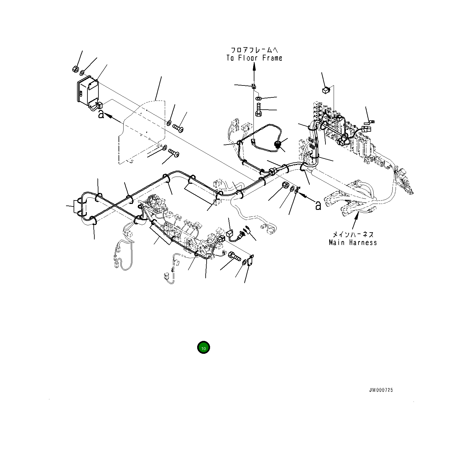 Жгут проводов 561-95-84382 Komatsu