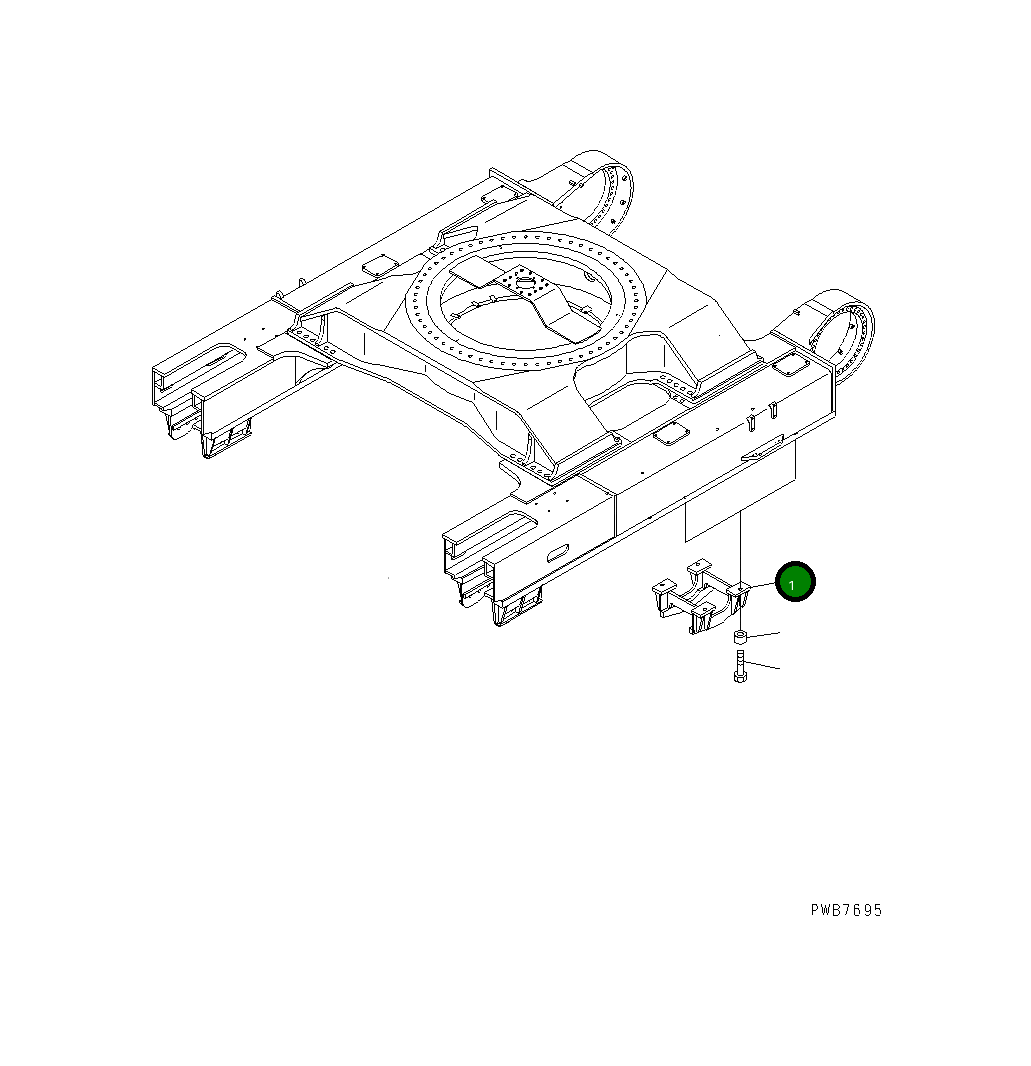 Защитный кожух 21N-30-32240 Komatsu