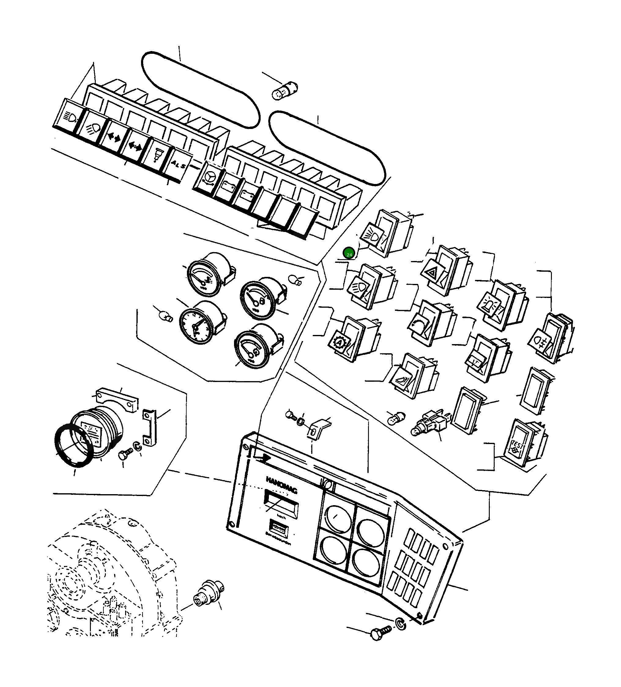 Выключатель 4200663M91 Komatsu