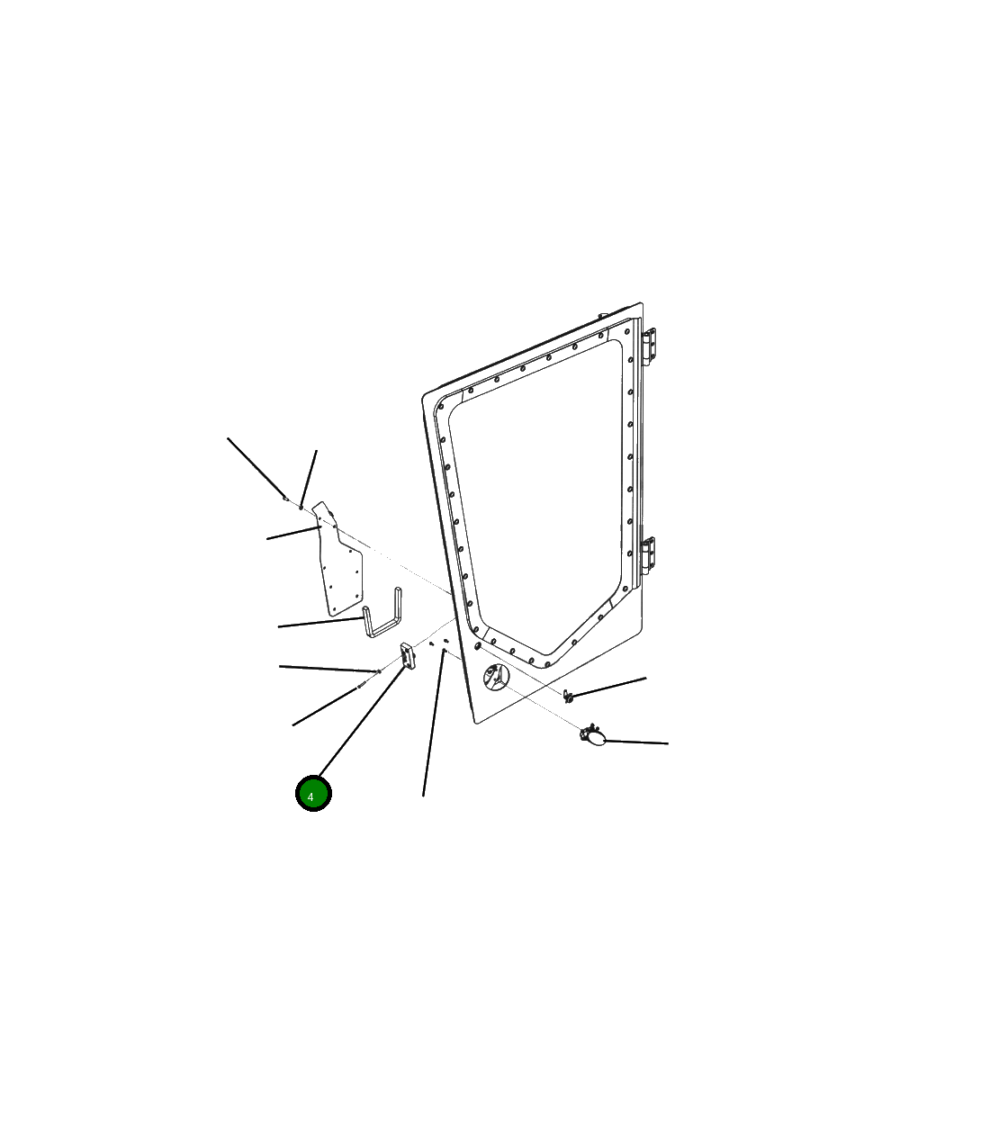 Защёлка 195-211-4510 Komatsu