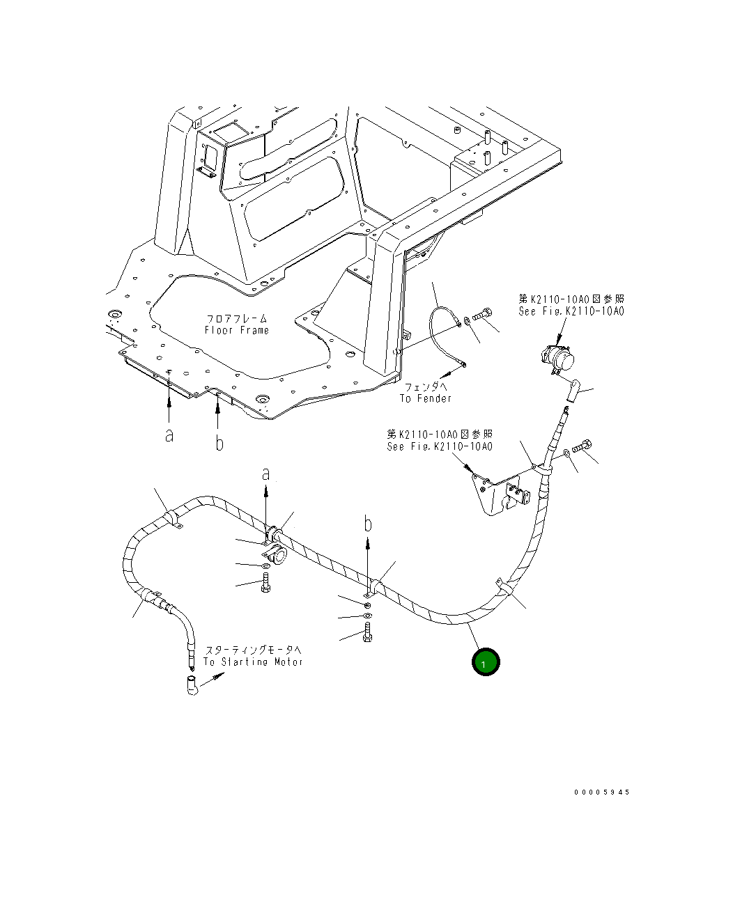 Кабель 14X-06-34111 Komatsu
